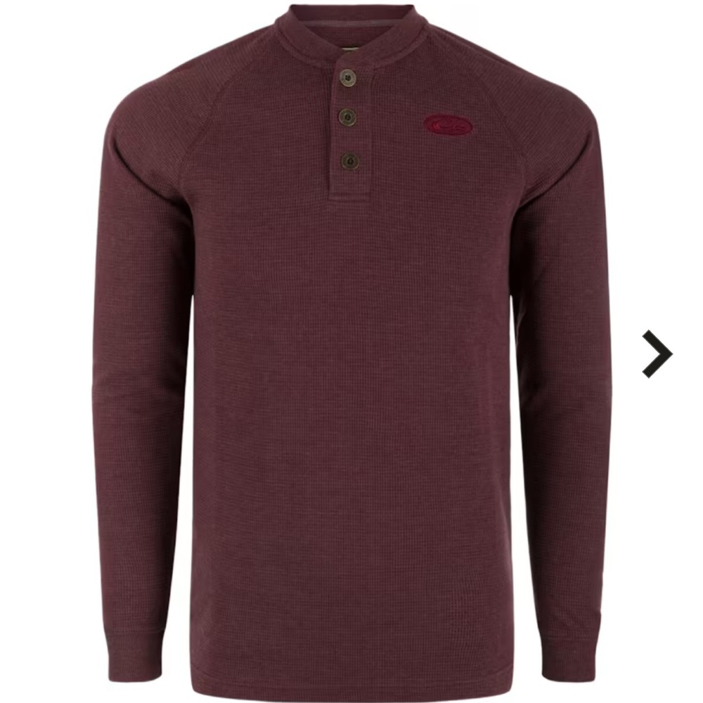 Drake Waterfowl Men's Weston Lakes Waffle Long Sleeve Henley
